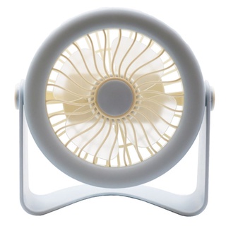 s.mx mesa simple pequeño ventilador redondo funcionamiento silencioso con luz ajustable inclinación 360 grados giratorio usb recargable electrodomésticos (4)