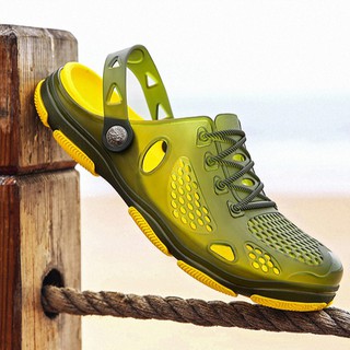 Sandalias de verano de los hombres zapatillas de playa masculino zapatillas de la mitad zapatillas antideslizantes WZZ