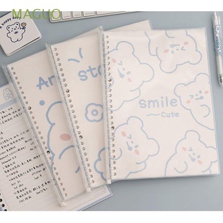 MAGUO Kawai Cuaderno B5 Binder Impermeable Libreta de espiral 30 páginas Libro de ejercicios Material de oficina Forrado Soportar Conejo Papelería Cuaderno de hojas sueltas