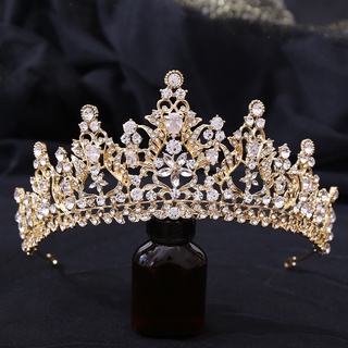 Crown Ornament Bridal Wedding Accessories Simple Alloy Diamond-Studded Bridal Electroplating Dress Jewelry