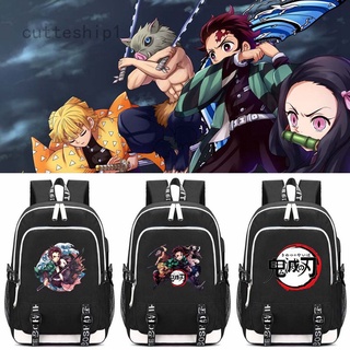 2021 Anime Demon Slayer: Kimetsu No Yaiba mochila grandes hombros bolsa de viaje (1)