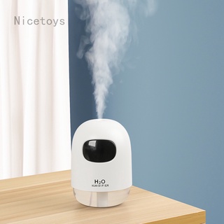 Nicetoys humidificador para el hogar lindo mascota mini hogar pequeño hidratante aromaterapia creativa con atmósfera luz nocturna función USB humidificador atomizador