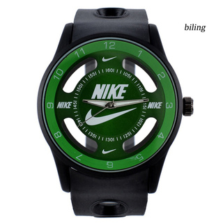 bl*nike reloj de pulsera de cuarzo analógico redondo unisex a la moda deportivo de silicona regalo (6)