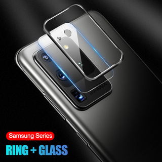 Lente de cámara trasera de vidrio templado Protector y anillo Protector Samsung Galaxy S10 S20 Plus Note 10 20 Ultra