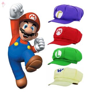 Super Mario Bros sombrero Mario Luigi gorra Cosplay ropa deportiva rojo verde Nintendo juego Mario Odyssey para