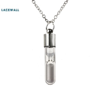 lacewall- easy match collar joyería cristal reloj de arena diseño luminoso cadena collar ornamental para mujeres