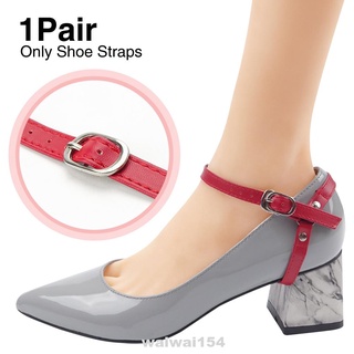 1 par de accesorios elásticos desmontables ajustables duraderos Anti Skid para tacones de mujer correas de zapatos
