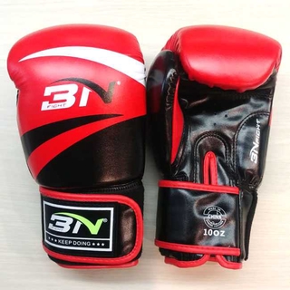 Bnpro guantes de boxeo Muay Thai MMA UFC boxeo guantes de cuero deportes Punch entrenamiento importación 10/12 OZ