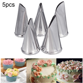 Co 5 pzs boquillas de acero inoxidable para glaseado/puntas para pasteles/pastelería/herramientas de decoración