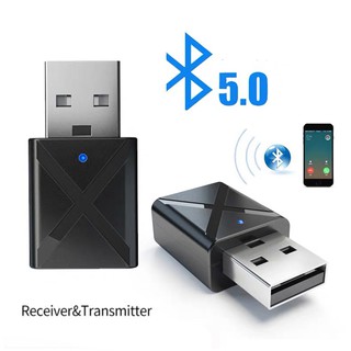 Transmisor Usb Bluetooth 5.0 2 en 1 Receptor De Música De audio De 3.5 mm Adaptador Para Pc Portátil De coche