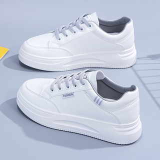 AJ 1 Zapatos blancos con zapatillas de piso para estudiantes de ocio (4)