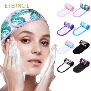 eterno1 bath spa facial hairband accesorios para el cabello toalla envoltura de pelo maquillaje diadema mujer moda estiramiento toalla limpieza paño ajustable gorros de ducha