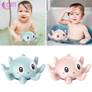 juguetes de baño para niño 1-3, diversión bañera piscina baño juguete, rociador de inducción squirter pulpo pulverizador de agua juguete para bebé (3)