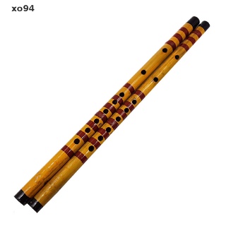 xo94 flauta larga de bambú tradicional clarinete estudiante instrumento musical 7 agujeros 42,5 cm.