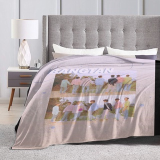 BTS Flannel Printed Sleeping Blanket BT21 Design Cotton Bed Blanket Kumot Double Size JIMIN JUNGKOOK V JIN RM SUGA J-HOPE