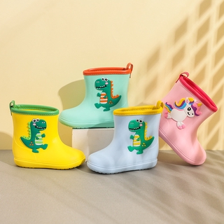 EVA - botas de lluvia para niños, diseño de dinosaurio, ligero y antideslizante