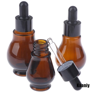 Kaaniy botella De cuentagotas De vidrio marrón vacía con 10/20/30ml Para aceite esencial