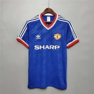 86/88 retro manchester united tercera camiseta de fútbol