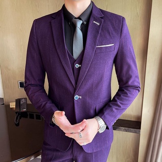 Traje de los hombres 2021 nuevo negocio casual abrigo de los hombres traje (traje de tres piezas traje + camisa + corbata) XZ030