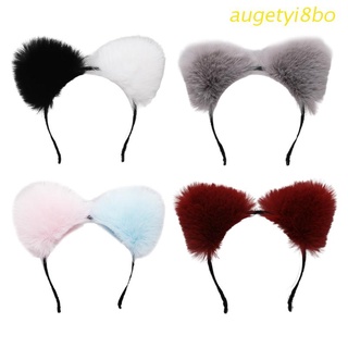 augetyi8bo Plush Animal Ears Headdress Lolita Headwear for Girls Anime Cosplay Hair Hoop