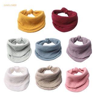 girasol gasa bebé baberos recién nacidos niños niñas eructo bandana algodón suave niño bufanda bebé saliva toalla bufandas