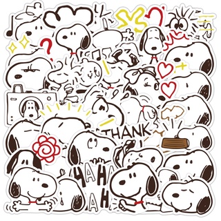 40 pegatinas Snoopy lindo de dibujos animados perro graffiti diario material del teléfono caso equipaje mano libro pegatina ins