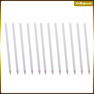 [luwm] 12 lápices de tiza de sastre peel off marcador de china para tela de tela de metal blanco
