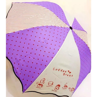 Paraguas plegable 3 motivos de café rotura fuerte resistente moda Anti viento Nagoya (4)