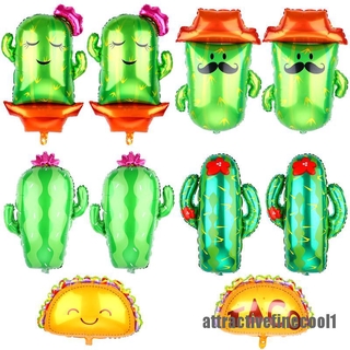 [nuevo acmx] cactus foil globos jumbo globos cactus taco llama kit de globos