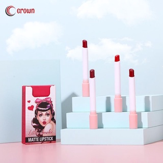 【Ready stock】 Matte Moisturizing Waterproof Lipstick Not Easy To Discolor Matte Lipstick 【crown】