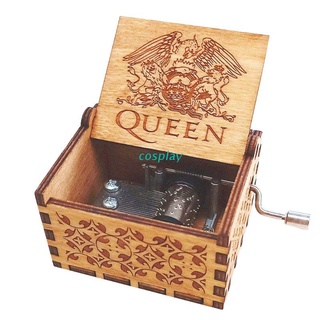 COS Music Box Hand Crank Engraved Musical Box Personalizable Gift for Daughter