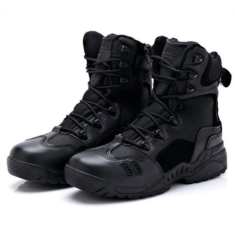 Hombre deporte al aire libre militar táctico botas de combate ejército senderismo zapatos de Trekking (1)