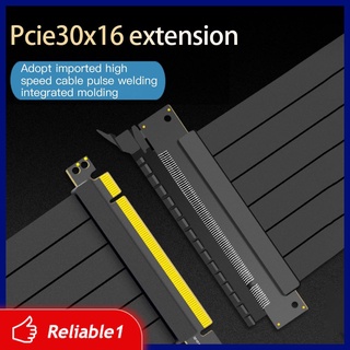 RELIABLE_MX Cable De Elevación De Velocidad Completa 3.0 PCI-E X16 Extensión De Tarjeta Gráfica Express Riser Escudo Extensor Para GPU Vertical