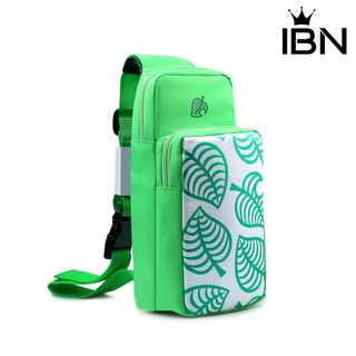 [BG] Portable Leaf Pattern Game Console Storage Bag Shoulder Bag for Nintendo Switch (4)
