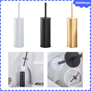 [xmahbnps] soporte de cepillo de inodoro de metal moderno juego de cepillos de inodoro para el baño práctico independiente cepillo de inodoro y soporte con