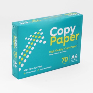 Papel A4 70gr HVS A4 papel 1 llanta copia papel CPR (1 llanta = 500 hojas)