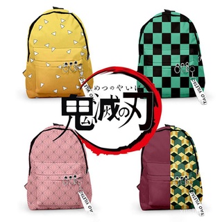 ❤anime demon slayer casual mochila impreso bolso de hombro kimetsu no yaiba mochila escolar para hombres y mujeres SbJ9