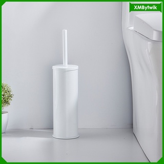 [twik] soporte de cepillo de inodoro de metal moderno para el baño práctico cepillo de inodoro independiente y soporte con