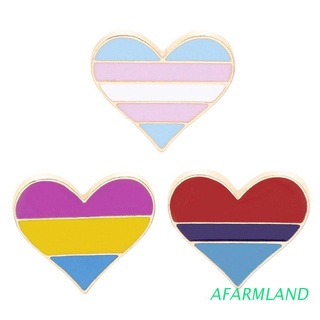 afarmland gay & lesbian pride arco iris esmalte solapa broche insignia unisex moda joyería