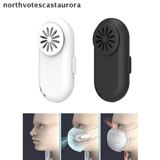 ncvs ventilador portátil reutilizable para máscara facial clip-on filtro de aire usb recargable mini ventilador aurora