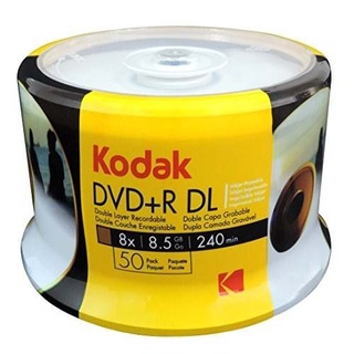 DVD+R DL (DOBLE CAPA 8.5GB) IMPRIMIBLE KODAK 50 PIEZAS