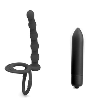 Anal Butt Plug Beads Estimulador De Próstata Silicona Consolador Adulto Juguete Para Hombres Pareja