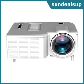[sund] mini proyector de vídeo portátil, proyector de cine en casa multimedia, apto para full hd 1080p