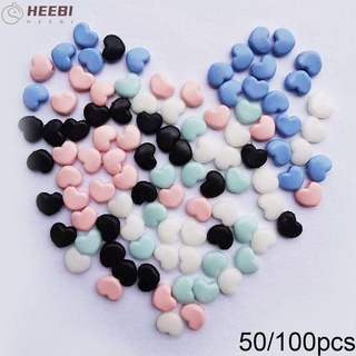 Heebii 50/100pzas accesorios Para Adultos niños Colorido ajustable flexible con cordón de silicón Love