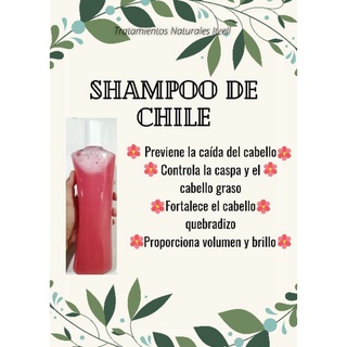shampoo artesanal de chile 500ml