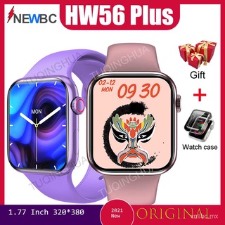 Original IWO HW56 Plus Smartwatch Series 6 1.77 Pulgadas Bluetooth Llamada DIY Cara Hombres Mujeres Fitness Reloj 9TZH