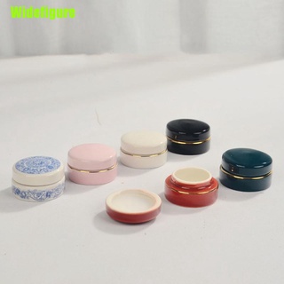 [J] 7 ml tarro de crema de cerámica cosmética tarro sombra de ojos lápiz labial Retro Color contenedor