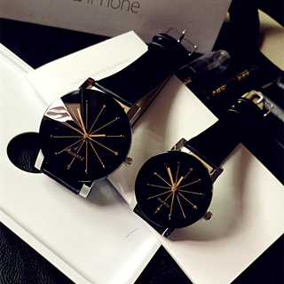 2018 marca de lujo reloj de cuarzo para hombres mujeres amante de los relojes de pulsera par de cuero dial hora relojes digitales reloj mujer