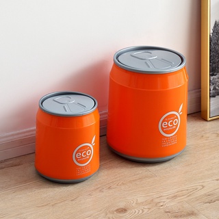 Pequeña papelera de mesa Qiku escritorio basura puede grande Push Cola latas hogar sala de estar basura puede creativo cubo de plástico