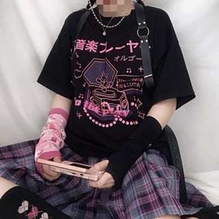 Las Mujeres Camisetas Punk Vintage Jersey Camisas Veganas Ropa Tops De Manga Corta oversize Vegan Camiseta Harajuku Tee (1)